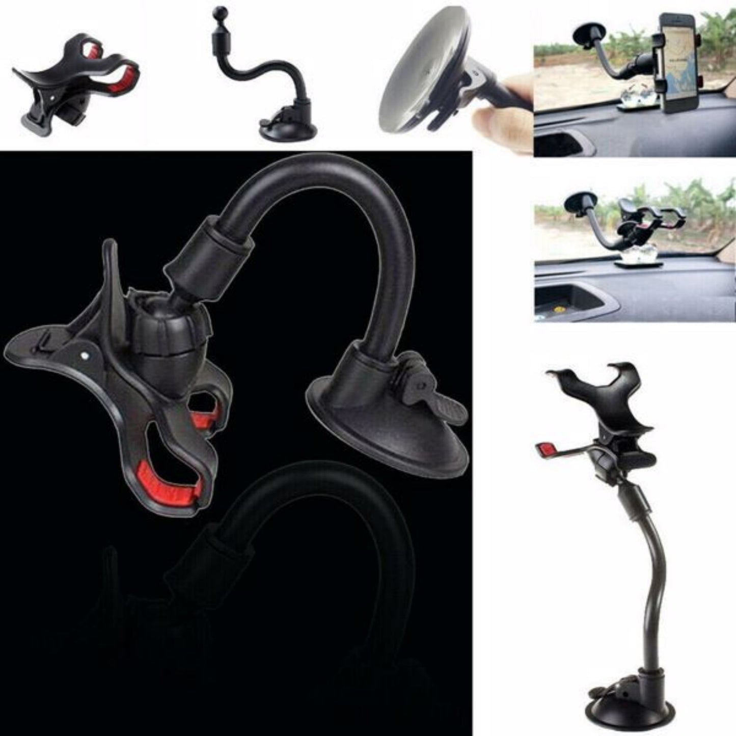 Car Windshield Mount Cradle Suction