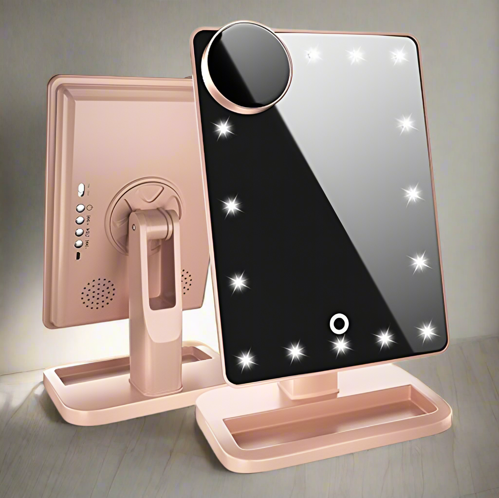 Touch Screen Makeup Mirror With 20 LED Light
