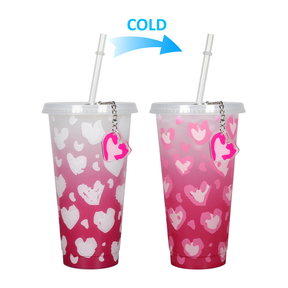 Color Changing Cup With Straw