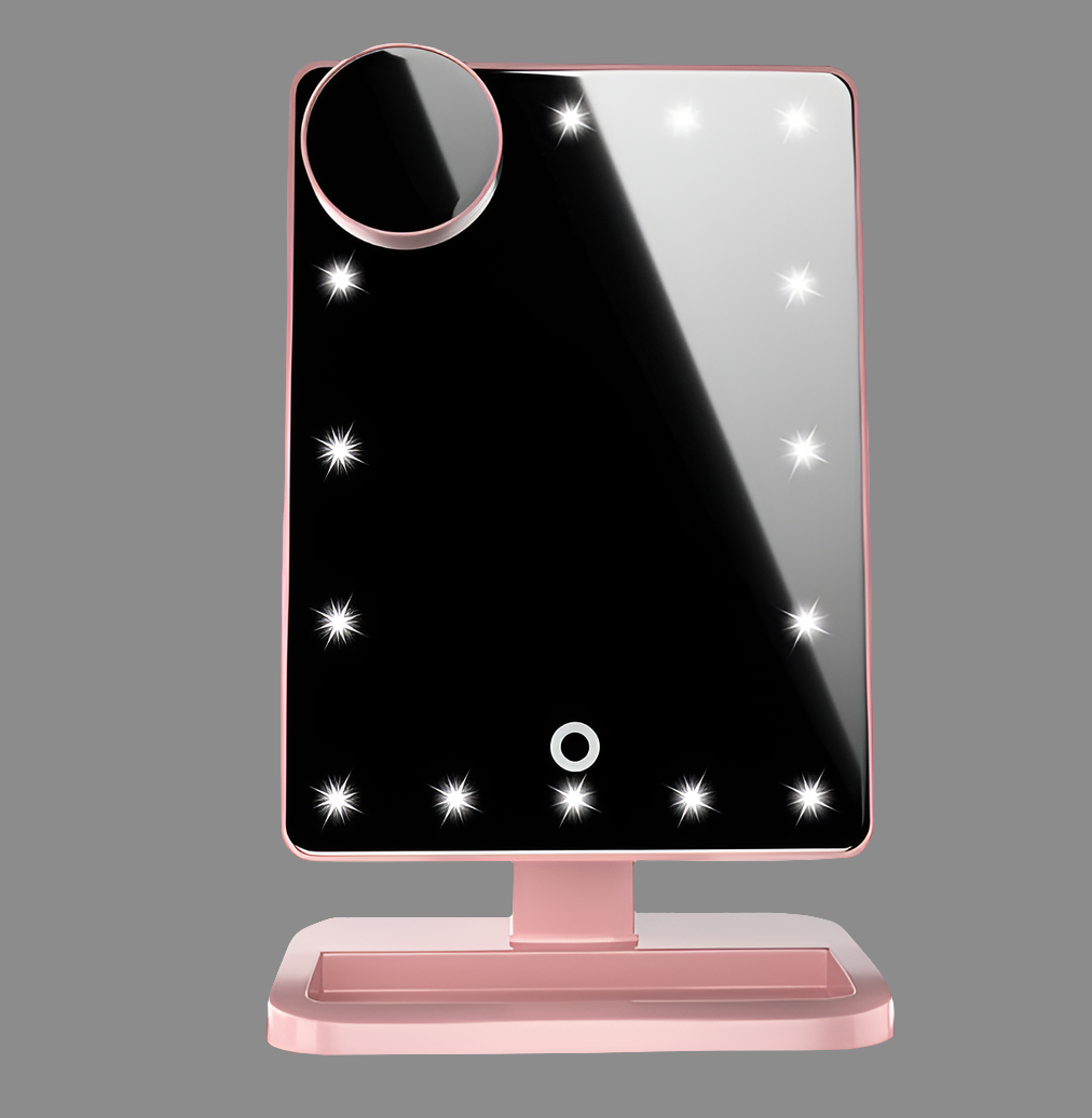 Touch Screen Makeup Mirror With 20 LED Light