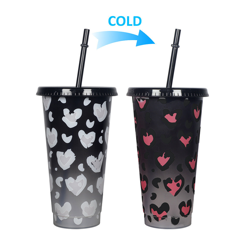 Color Changing Cup With Straw